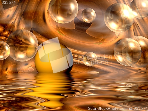 Image of abstract bubblered background