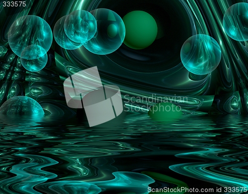 Image of abstract bubblered background