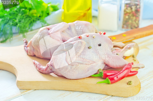 Image of raw quail