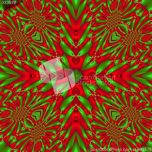 Image of abstract green and red background