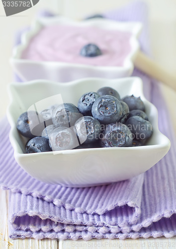 Image of yogurt and blueberry