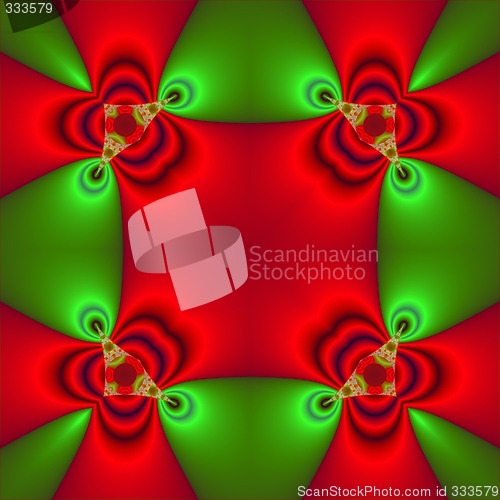 Image of abstract green and red background