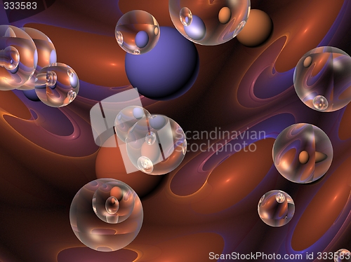 Image of abstract bubblered background