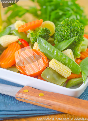 Image of raw vegetables, mix vegetables