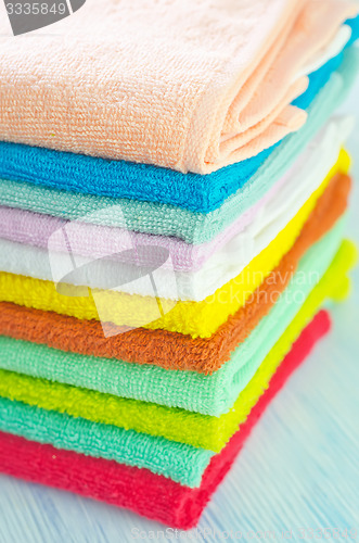 Image of Assortment of soap and towels