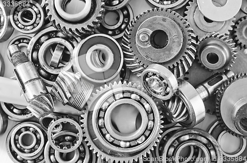 Image of gears,nuts and bolts