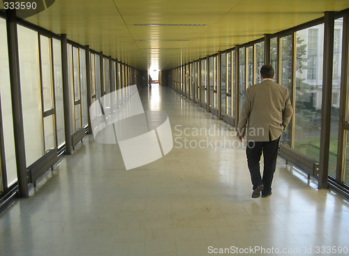 Image of Walking a long corridor