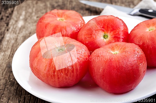 Image of blanched tomatoes