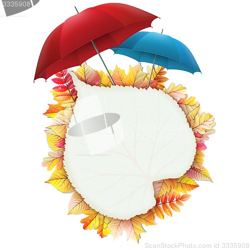 Image of Bright autumn frame. EPS 10