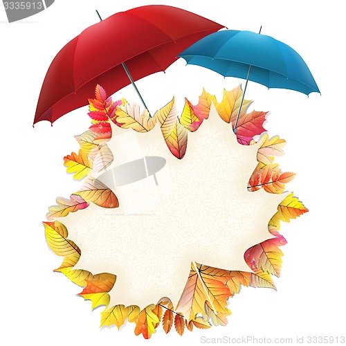 Image of Bright autumn frame. EPS 10