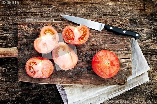 Image of blanched tomatoes 