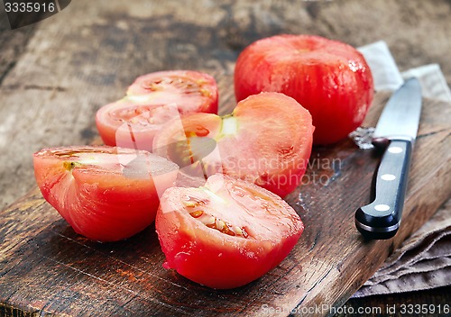 Image of blanched tomatoes