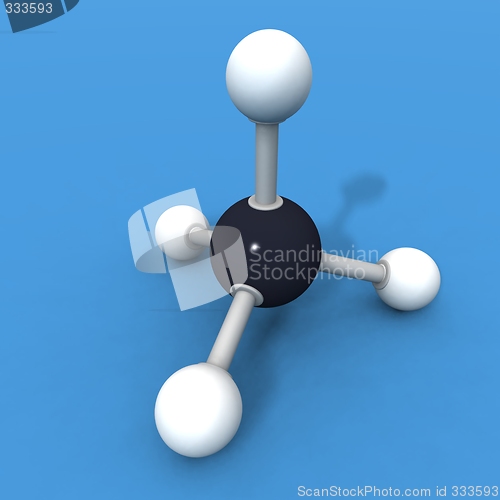 Image of methane molecule