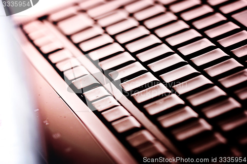 Image of Modern and stylish laptop. 