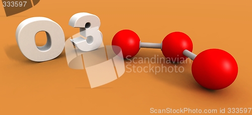 Image of ozone molecule