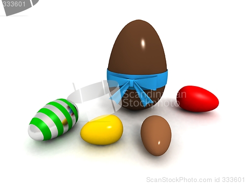 Image of easter eggs