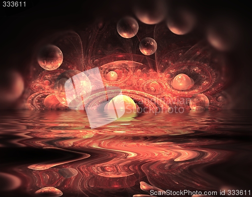 Image of abstract bubblered background