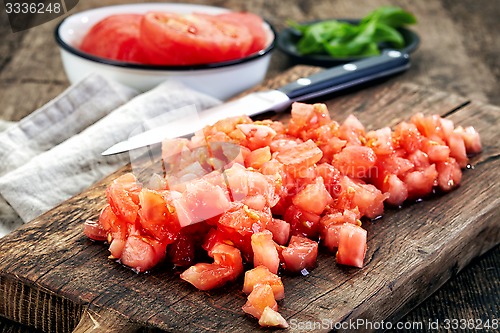Image of chopped tomatoes