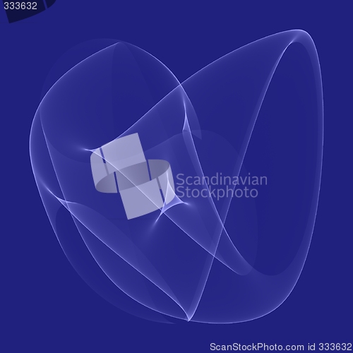 Image of abstract blue sine shape