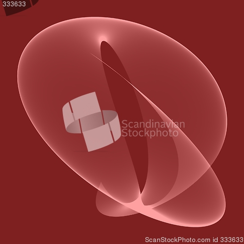 Image of abstract pink sine shape