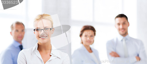 Image of businesswoman in office