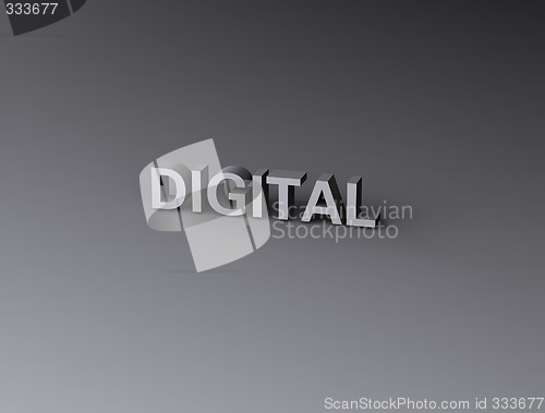 Image of 3d text on background