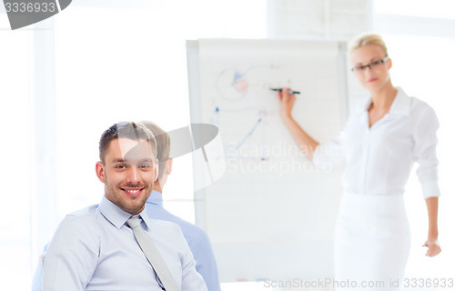 Image of businessman on business meeting in office