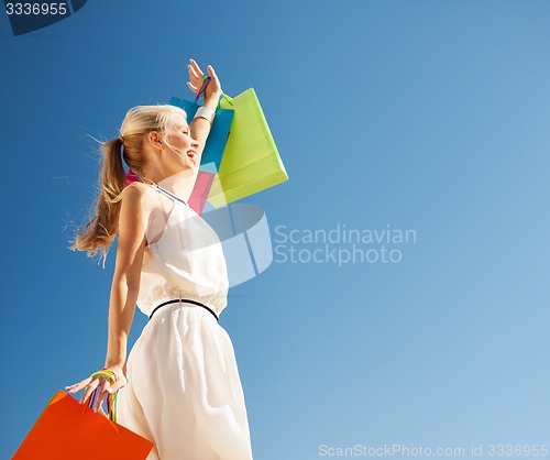 Image of woman with shopping bags