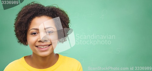 Image of happy african american young woman face