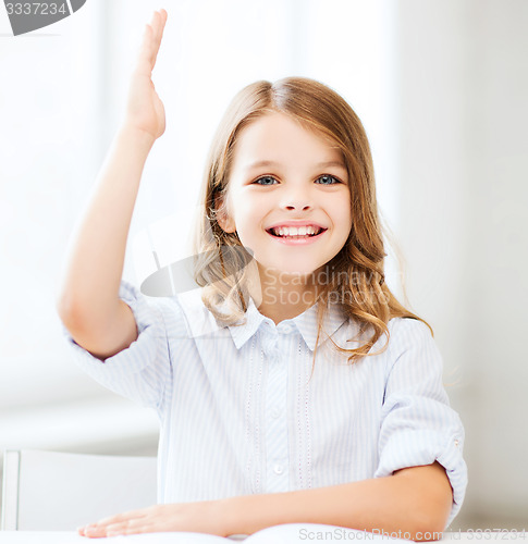 Image of student girl studying at school