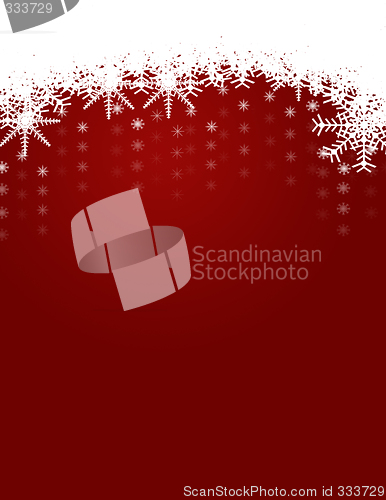 Image of Winter and Christmas Background with Snowflakes