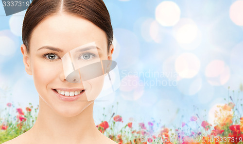 Image of beautiful young woman face