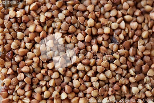 Image of whole buckwheat grain texture
