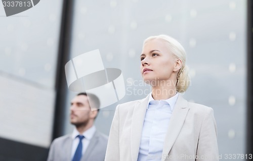 Image of close up of serious businessmen