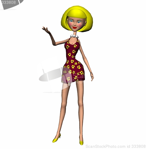 Image of no captio3d animation women charactern