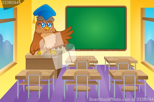 Image of Classroom with owl teacher
