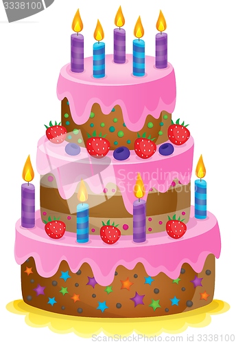 Image of Birthday cake theme image 1