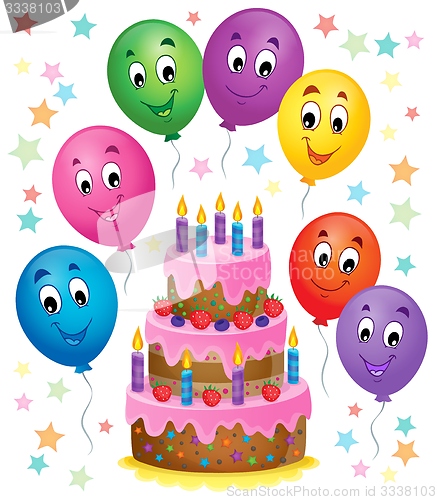 Image of Birthday cake theme image 7