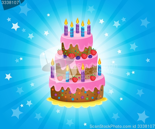 Image of Birthday cake theme image 3