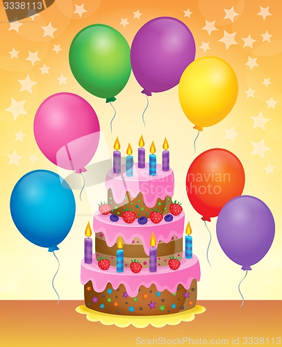 Image of Birthday cake theme image 6