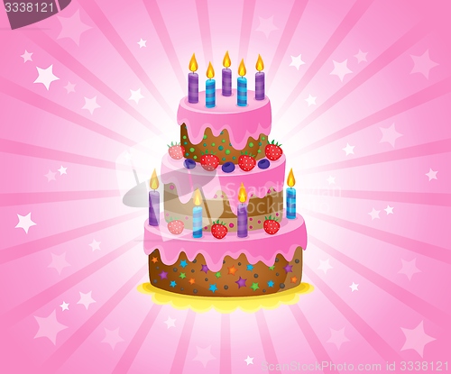 Image of Birthday cake theme image 2