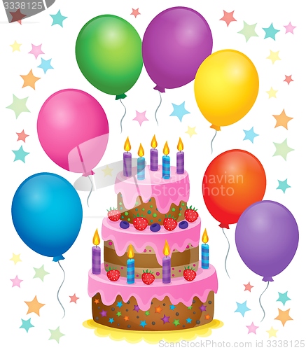 Image of Birthday cake theme image 4
