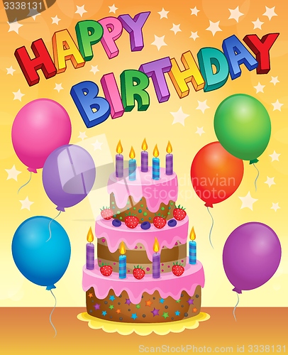 Image of Birthday cake theme image 9