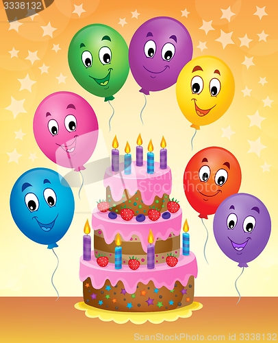 Image of Birthday cake theme image 8