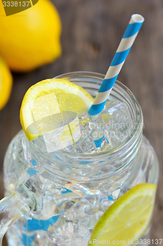 Image of water with lemon