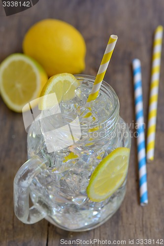 Image of water with lemon