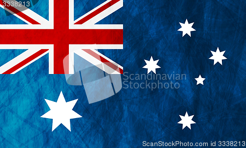 Image of Australian grunge flag