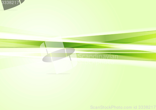 Image of Green concept tech stripes background