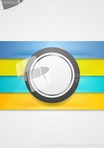 Image of Corporate futuristic abstract background. Stripes and circle
