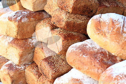 Image of fresh bread background